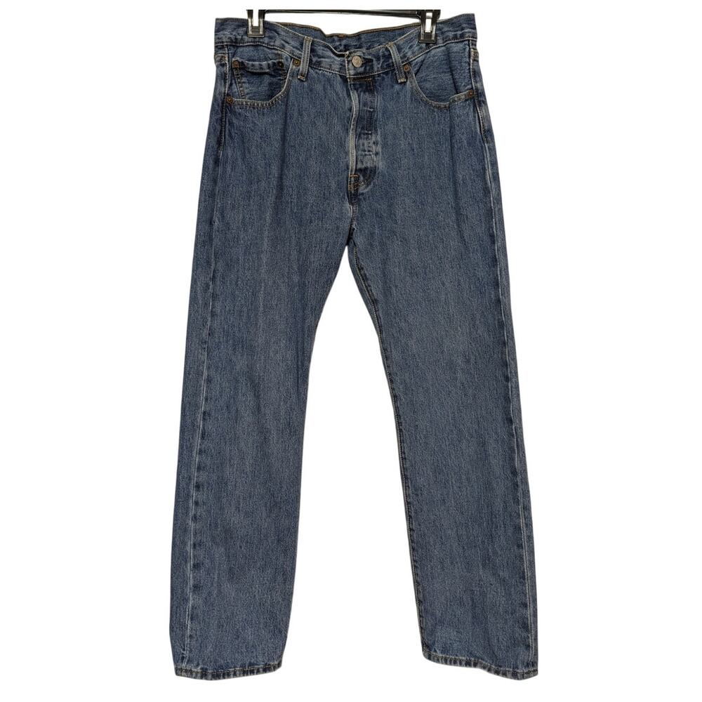 Levi's 501 Jeans Mens Original Denim‎ Straight Leg Button Fly 100% Cotton, 33x30